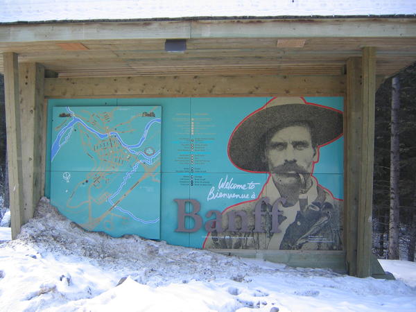 Banff Town Sign