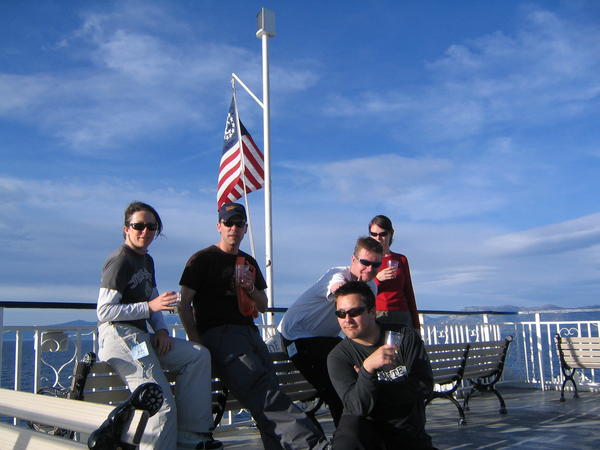 Cool Patriotic Dudes, all drinking!