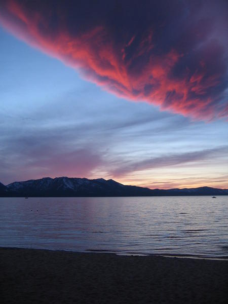Twilight over Lake Tahoe