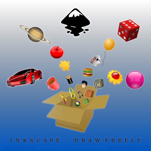 Inkscape About: Clipart Explosion