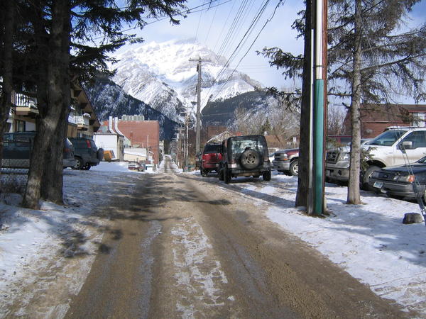Service Road Parallel with Banff Ave. and Beaver St.